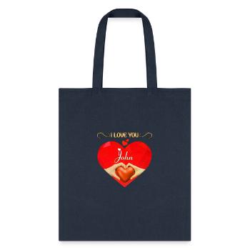 I love you John - Tote Bag - navy - Front