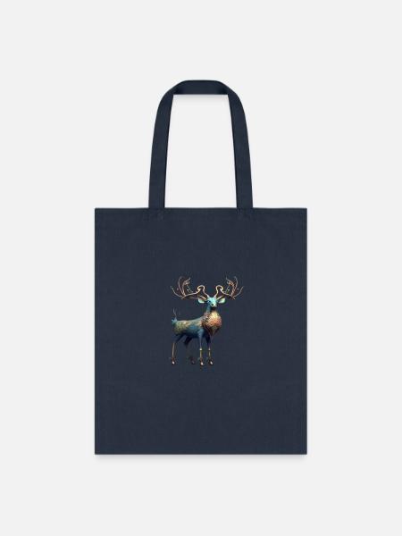 deer - Tote Bag - navy
