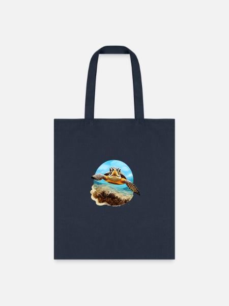 Turtle - Tote Bag - navy