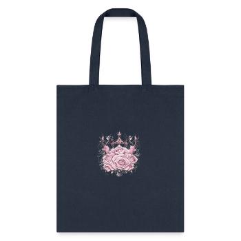 Crown flowers - Tote Bag - navy - Front