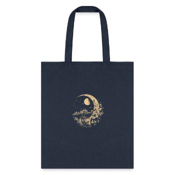 Half moon - Tote Bag - navy - Front