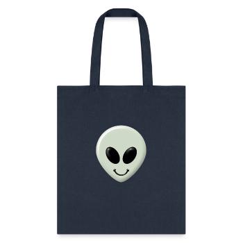 Alien Happy Face - Tote Bag - navy - Front