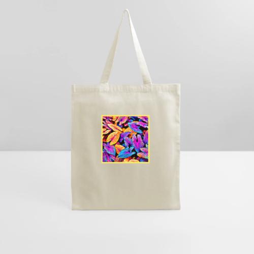 Captivating Neon Elegance Leaf Pattern - Tote Bag