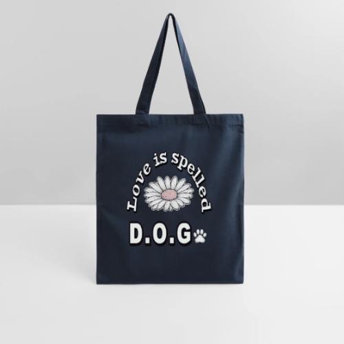 Love is Spelled D.O.G. | Cute Dog Lover Design - Tote Bag
