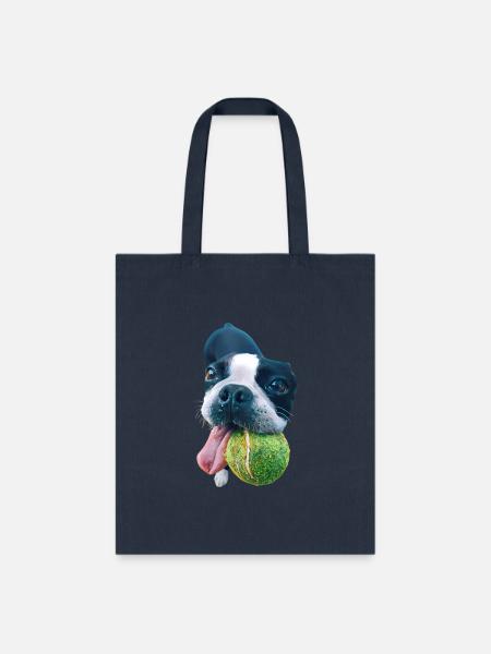 Tennis Dog - Tote Bag - navy