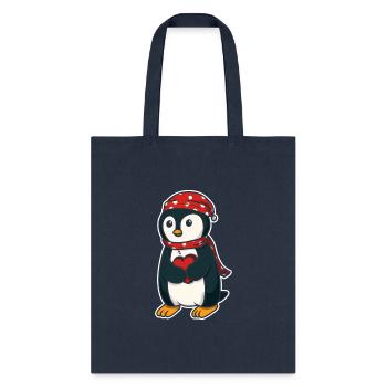 Penguin With Winter For A e Py - Tote Bag - navy - Front