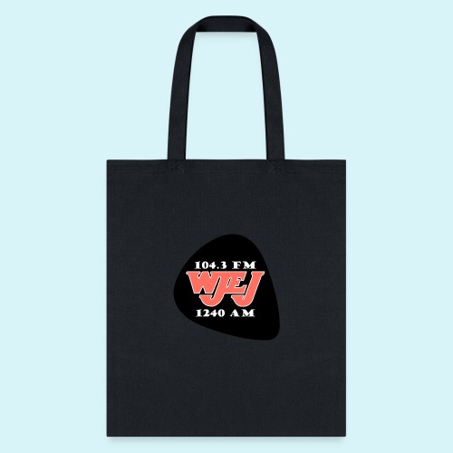 WJEJ Radio AM/FM Guitar Pic Logo - Tote Bag