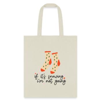 Funny Christmas Socks Saying - Tote Bag - natural - Front