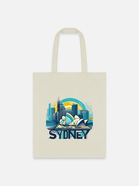 Sydney Opera House Print - Tote Bag - natural