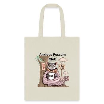 Anxious Possum Club - Tote Bag - natural - Front