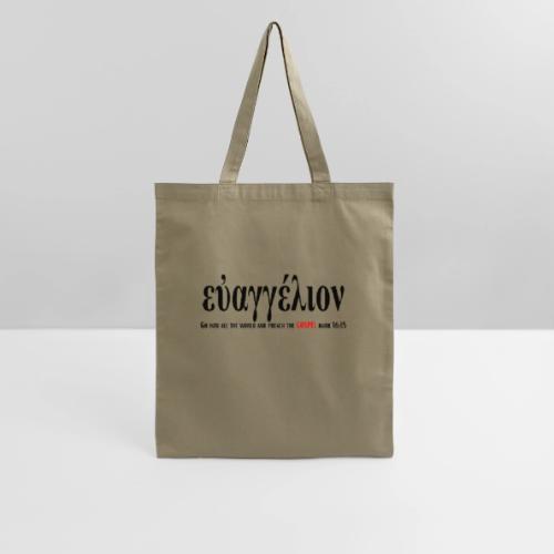 The Greek word translated gospel - Tote Bag