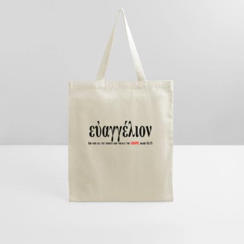 The Greek word translated gospel - Tote Bag