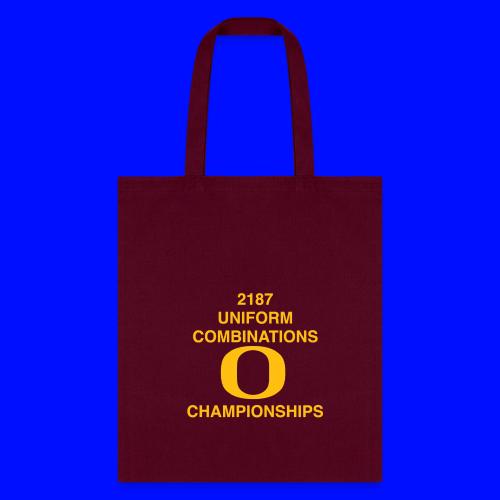 2187 UNIFORM COMBINATIONS O CHAMPIONSHIPS - Tote Bag