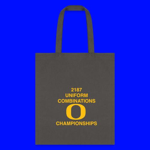 2187 UNIFORM COMBINATIONS O CHAMPIONSHIPS - Tote Bag