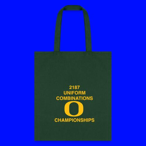 2187 UNIFORM COMBINATIONS O CHAMPIONSHIPS - Tote Bag