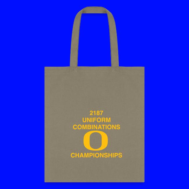 2187 UNIFORM COMBINATIONS O CHAMPIONSHIPS