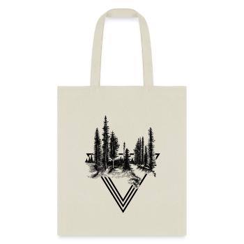 Pine trees - Tote Bag - natural - Front