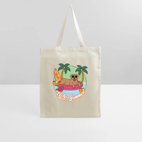 Hello Summer Golden Retriever Fun - Tote Bag