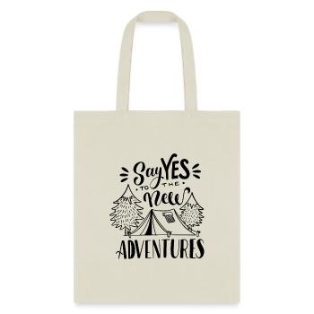 life is meant for good friends and great adventure - Tote Bag - natural - Front