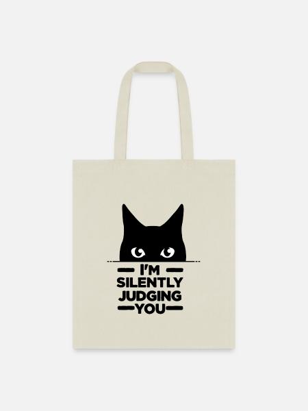 Funny cat quote - Tote Bag - natural