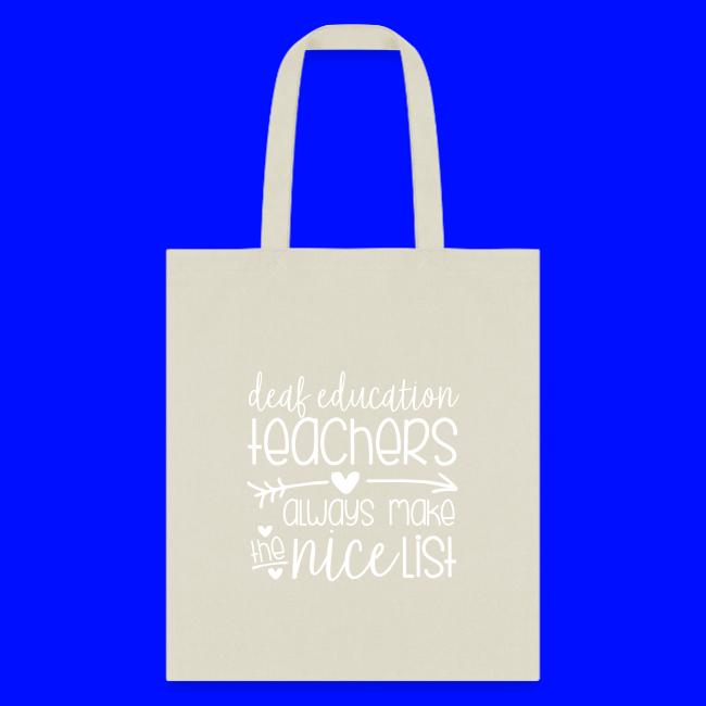 Deaf Ed Teachers Always Make the Nice List