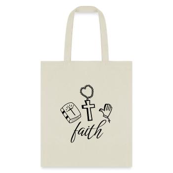 Faith, Religious, cross, Pray Pack - Tote Bag - natural - Front