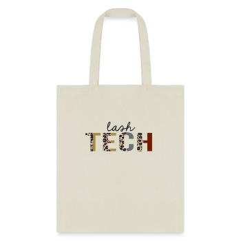 Lash tech Leopard Print Funny - Tote Bag - natural - Front