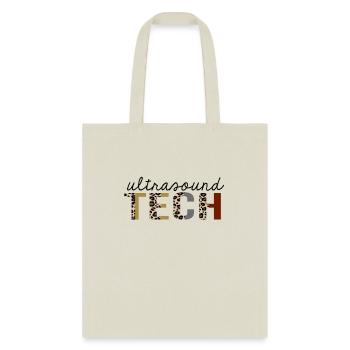 Ultrasound tech Leopard Print Funny - Tote Bag - natural - Front
