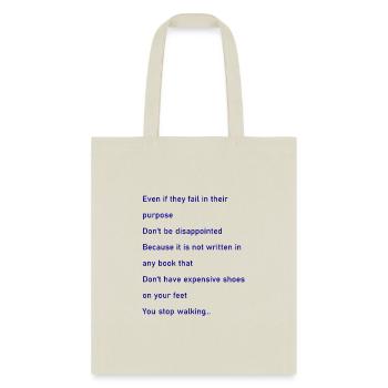 Even if they fail - Tote Bag - natural - Front