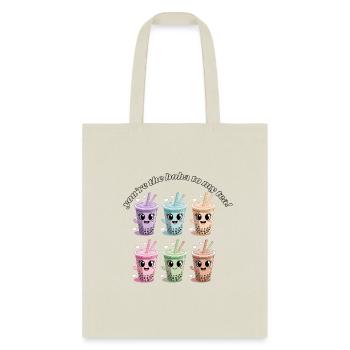 Bubble tea bliss - Tote Bag - natural - Front