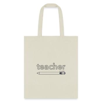 Teacher mode on Outfit pencil - Tote Bag - natural - Front