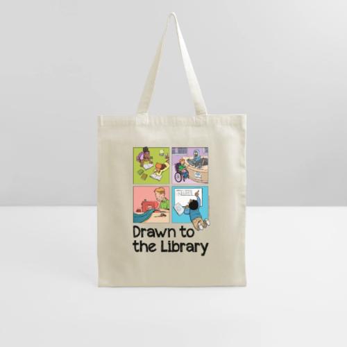 Drawn to the Library - Tote Bag
