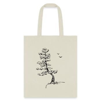 Pine tree - Tote Bag - natural - Front