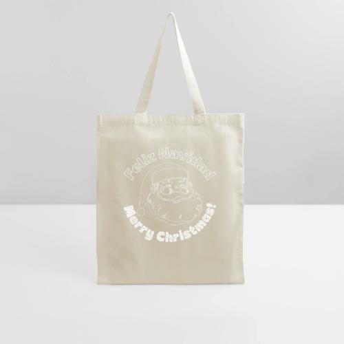 Feliz Navidad Merry Christmas Santa Claus Line Art - Tote Bag