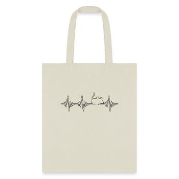 mouse heartbeat - Tote Bag - natural - Front