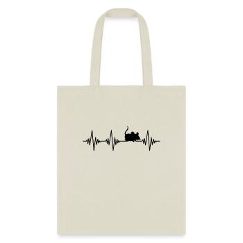mouse heartbeat - Tote Bag - natural - Front