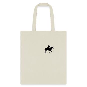 Horse rider pocket design horse lover horse fan - Tote Bag - natural - Front