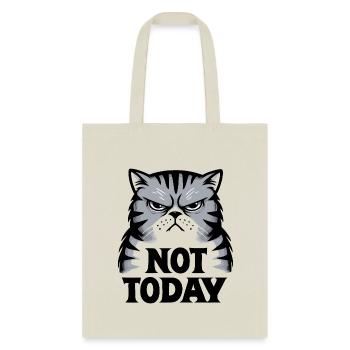 Grouchy Cat Not Today - Tote Bag - natural - Front