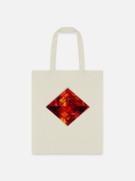 Lozenge on fire - Tote Bag - natural