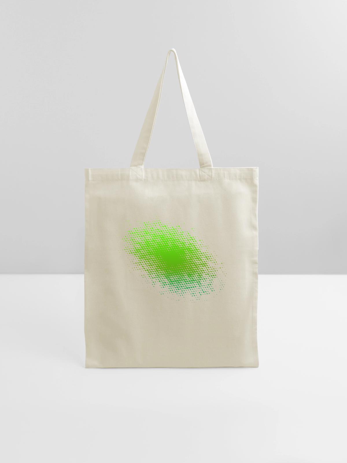 Green Halftone - Tote Bag - natural - Front