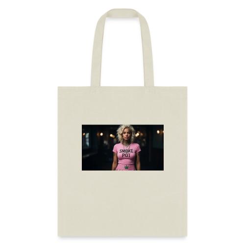 **Smoke Pot Pink Rebel Tee** - Tote Bag