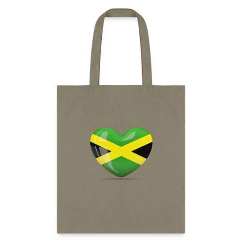 ME LOVE JAMAICA FLAG Tee Shirt - Tote Bag