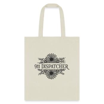 911 dispatcher, split flower frame - Tote Bag - natural - Front