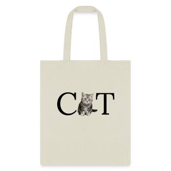 Cat _ cat lover _ funny cat - Tote Bag - natural - Front
