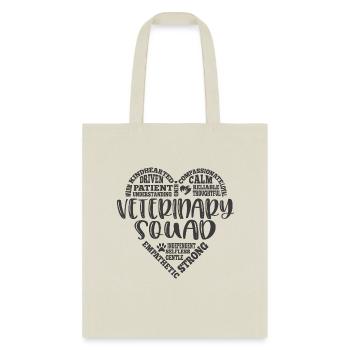 Veterinary squad for assistant or tech - Tote Bag - natural - Front