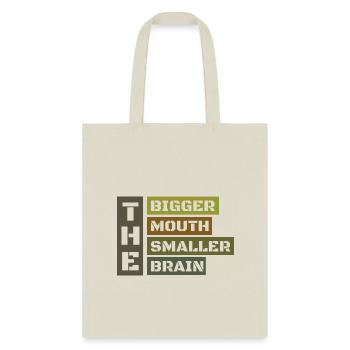 Bigmouth cut - Tote Bag - natural - Front