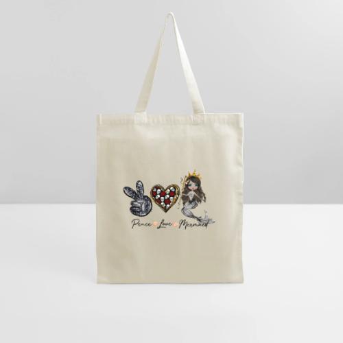 Peace, Love, & Mermaid - Tote Bag