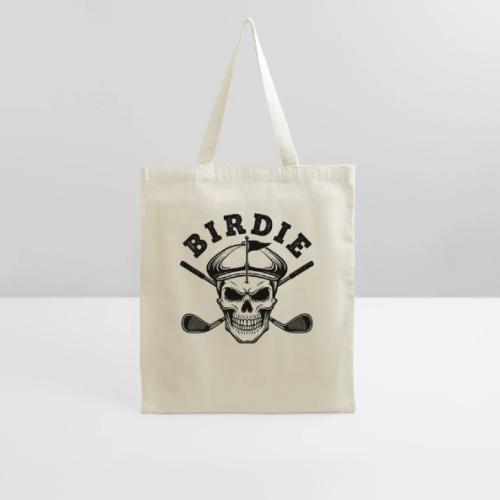 BIRDIE Skull - Golf Player Gift Tee Edgy Skeleton - Tote Bag
