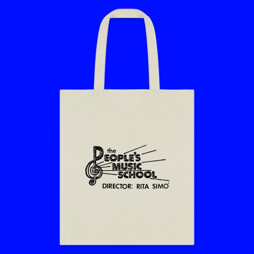 Retro Logo - Black - Tote Bag
