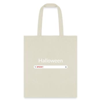 Spooky halloween search bar - Tote Bag - natural - Front